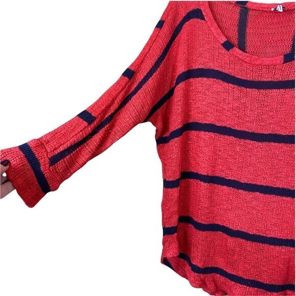 Splendid Crew Neck Oversized Striped Sweater Size Medium - Picture 8 of 8
